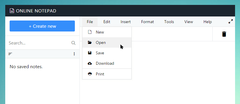 Open text file in Toolseo